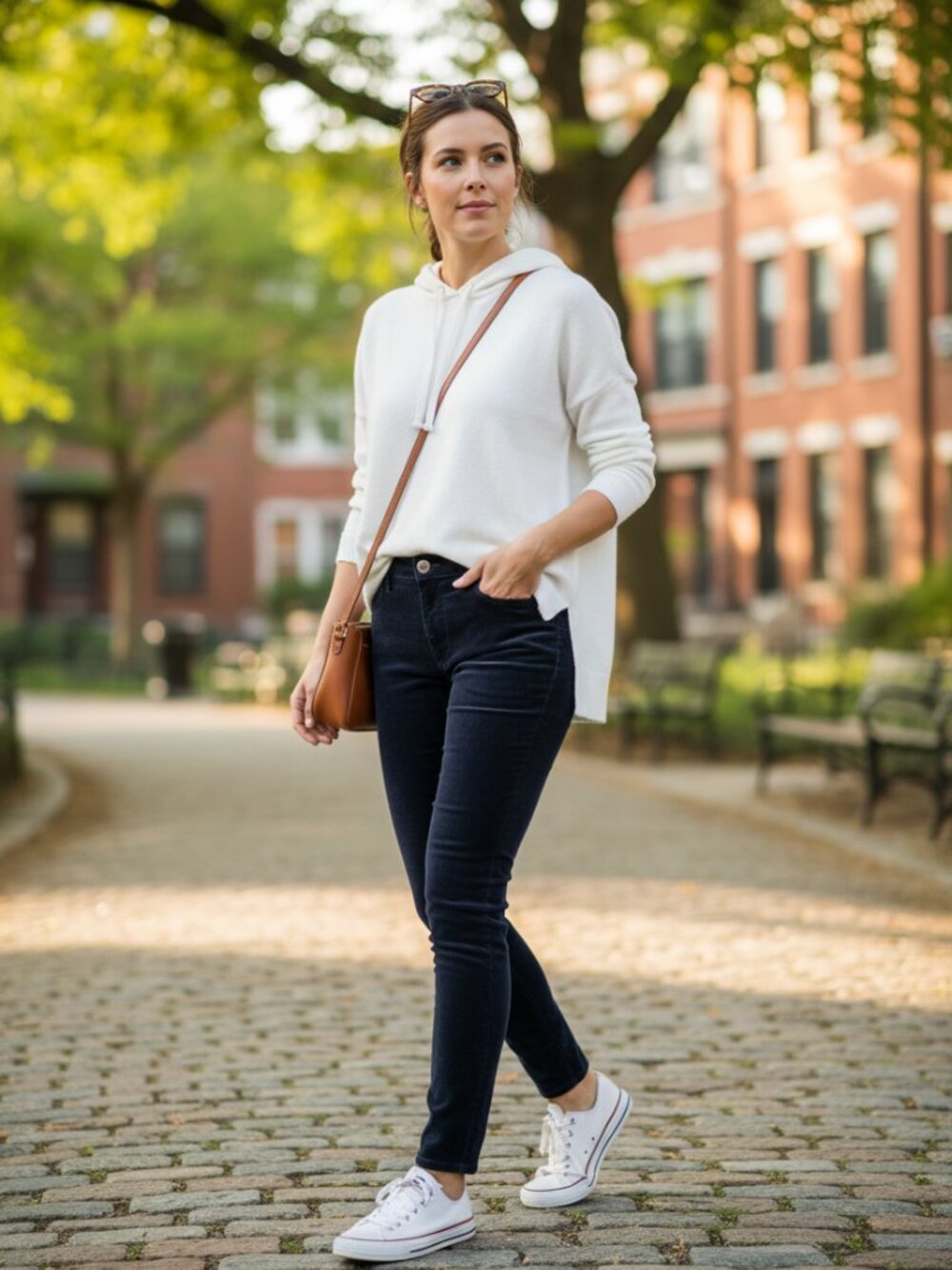 Classic! LOFT Modern Skinny Corduroy Pants in Navy (Size 6 / 28)